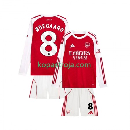 Billiga Fotbollströjor Arsenal Martin Odegaard 8 Barn Hemma tröja 2025/26 Långärmad